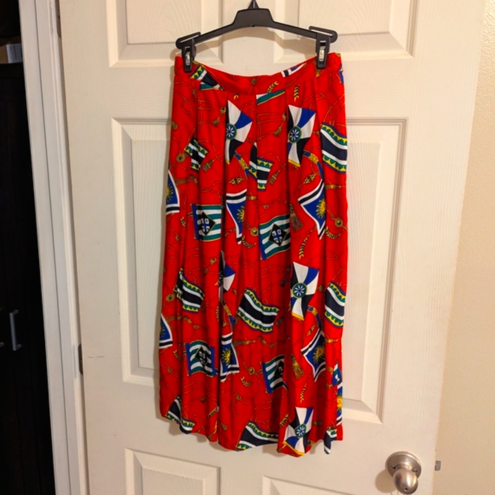 Talbots Nautical Flags Skirt
